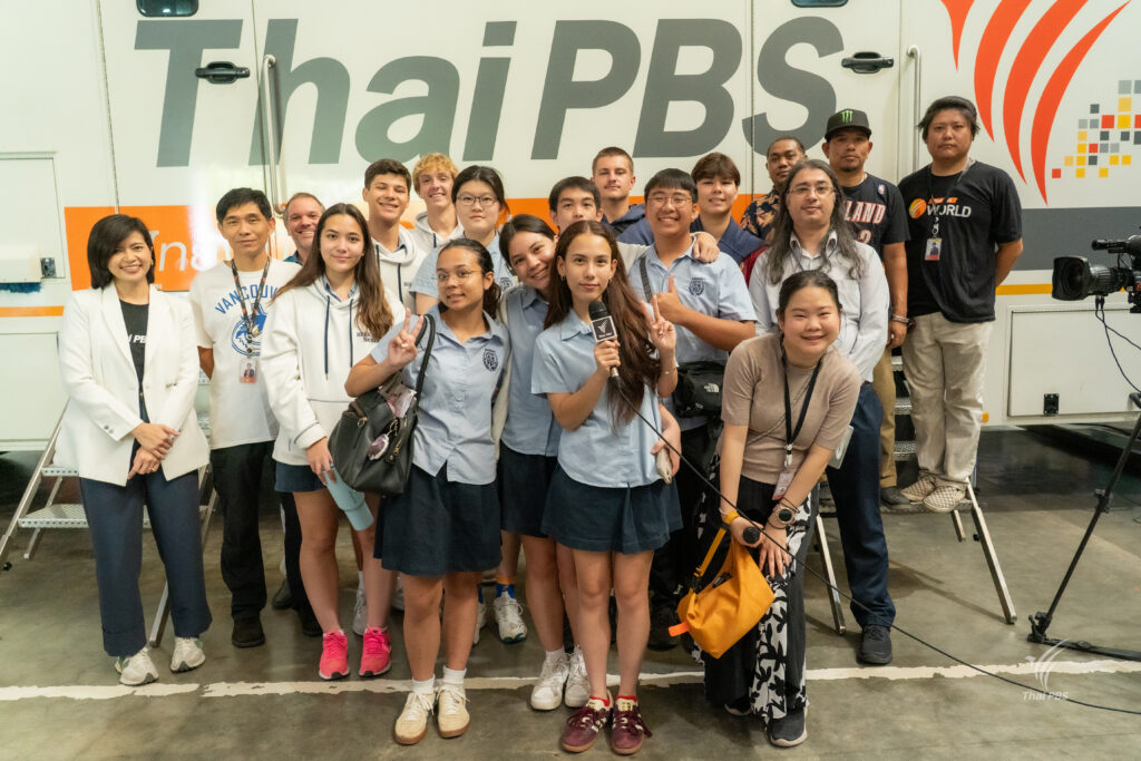 Thai PBS World เปิดบ้านต้อนรับนักเรียนเบิร์คลีย์อินเตอร์ฯ เรียนรู้การทำงานสื่อมวลชนไทย