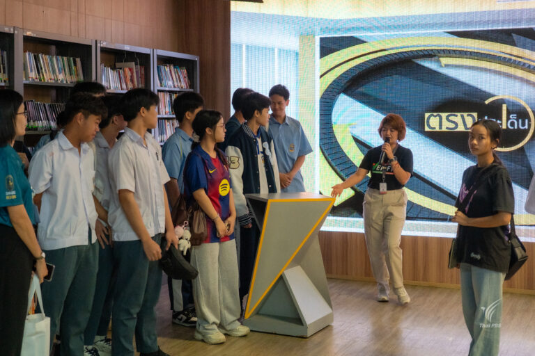 นักเรียนสารสาสน์วิเทศร่มเกล้า ศึกษาดูงานไทยพีบีเอส เรียนรู้เบื้องหลังสื่อและนวัตกรรม AI