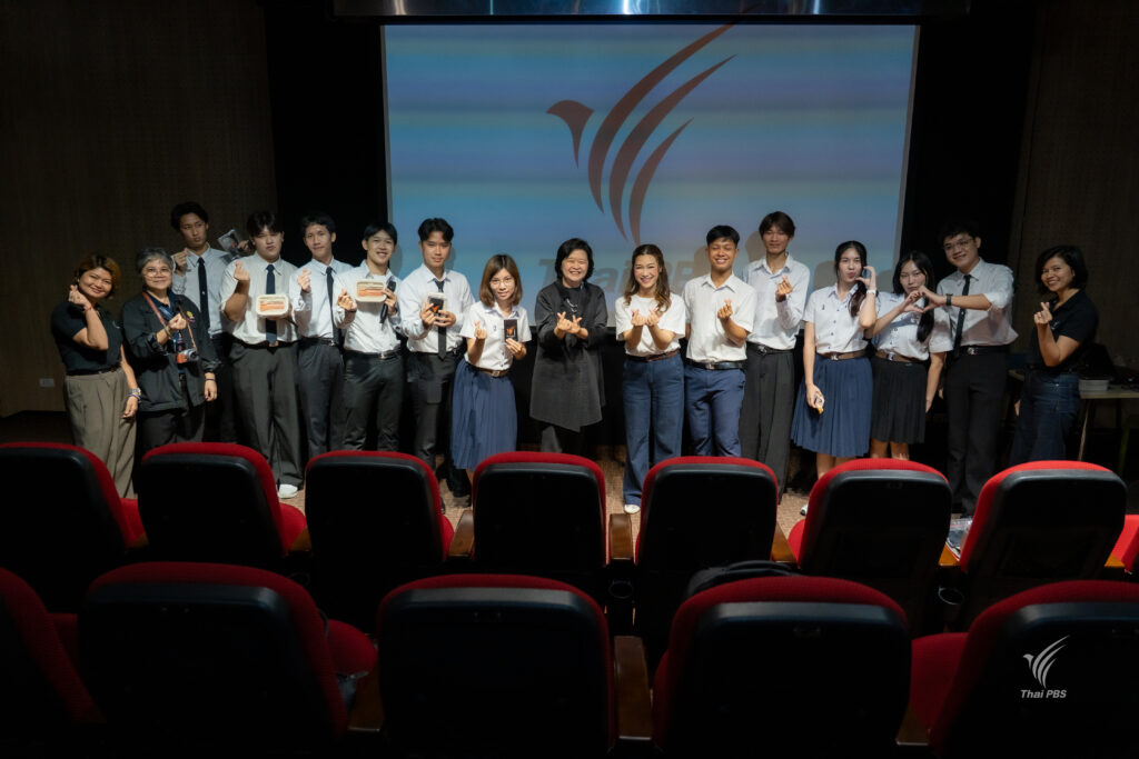 ไทยพีบีเอสต้อนรับนิสิตจุฬาฯ ศึกษาดูงานเบื้องหลังรายการ “คนสู้โรค”