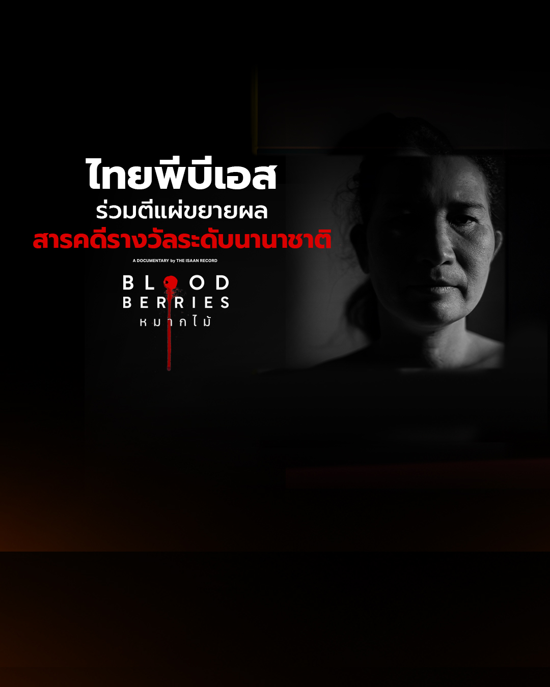 ไทยพีบีเอส ร่วมตีแผ่ขยายผลสารคดีรางวัลระดับนานาชาติ “Blood Berries”