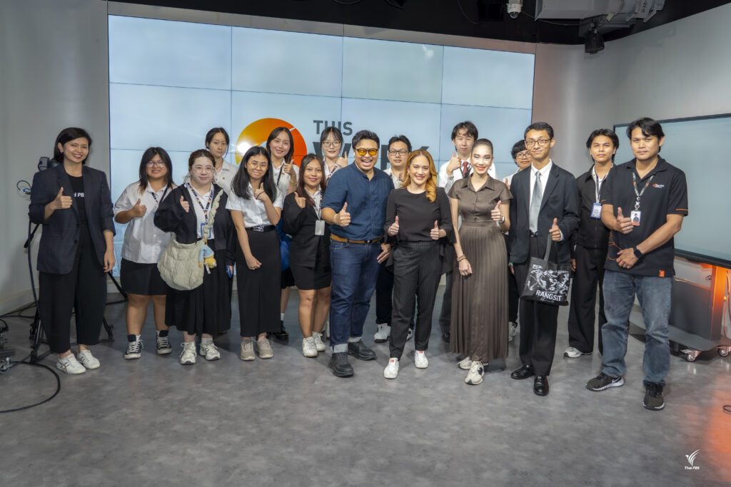นักศึกษานิเทศศาสตร์นานาชาติ ม.รังสิต ศึกษาดูงานไทยพีบีเอส เรียนรู้การผลิตข่าวและการสื่อสารมืออาชีพ